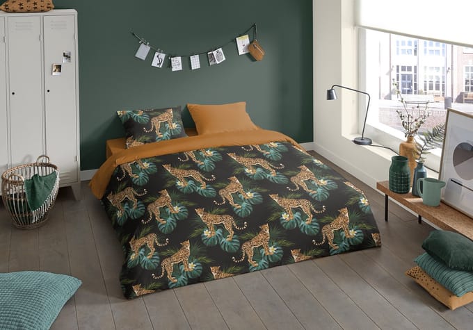 Pure Dekbedovertrek "luipaarden" - Multi - (140x200/220 cm) - Microfiber