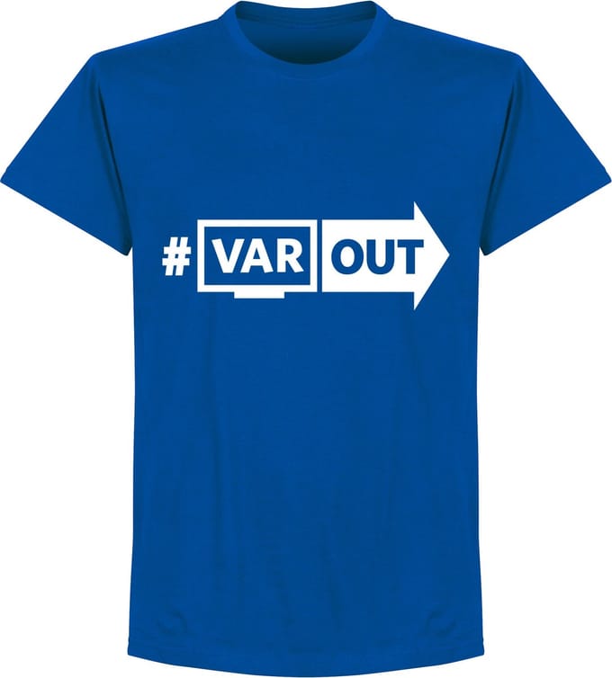 VARout T-Shirt - Blauw/ Wit - M