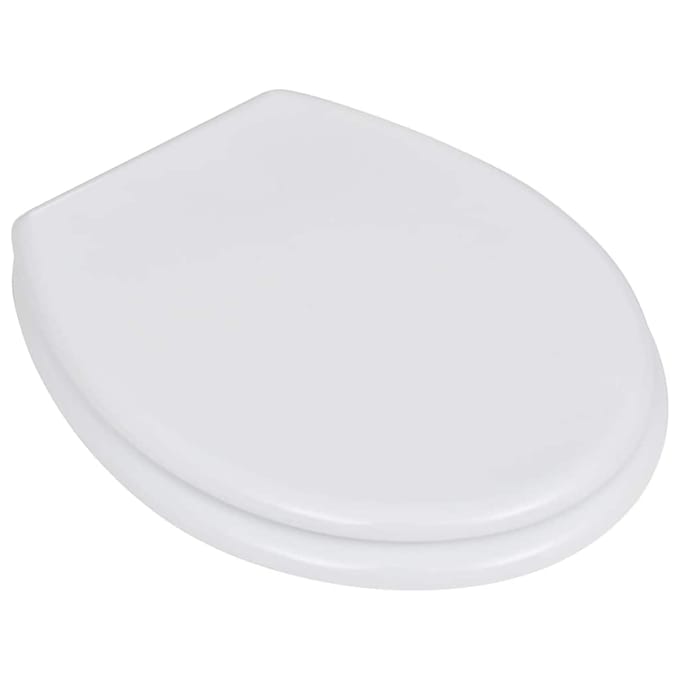 vidaXL - Toiletbril - simpel - ontwerp - MDF - wit