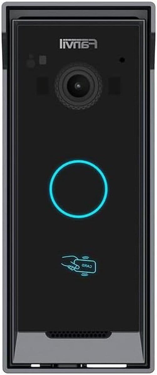 Video Intercom - IP Deurtelefoon - Toegangscontrole - RFID Kaartlezer - Compact Design - Zwart