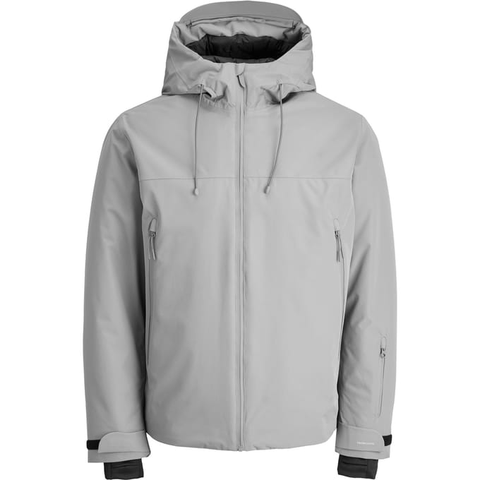 Jack & Jones - Heren Jas winter Fusion Technical Jacket - Grijs - Maat M