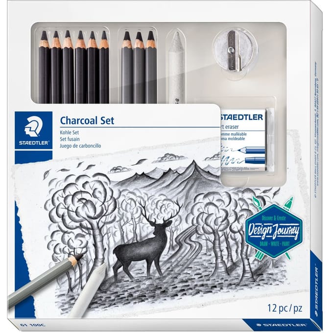 Houtskoolpotloodset Staedtler Design Journey 12-delig