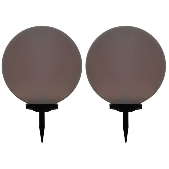vidaXL Solarlampen 2 st LED rond 50 cm RGB