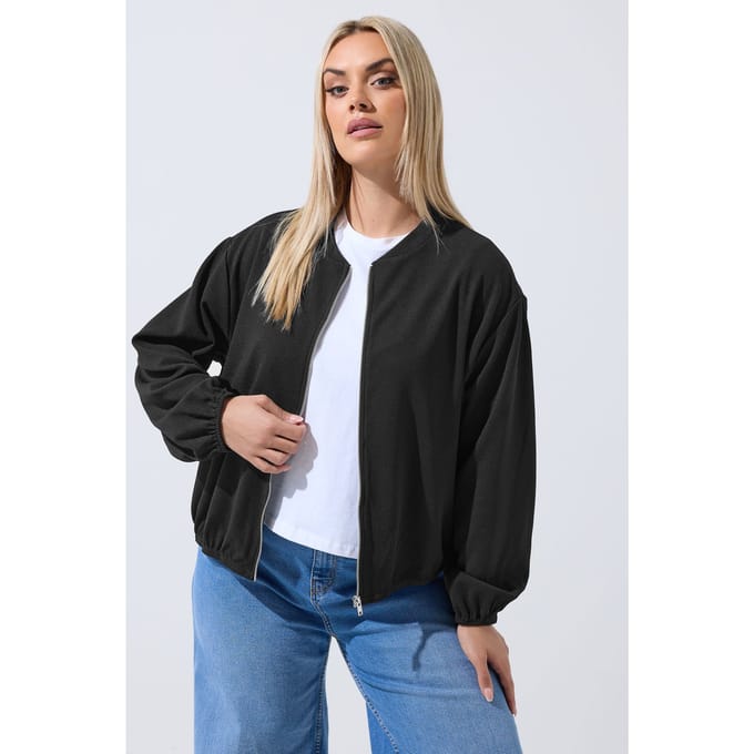 Limited Collection Zwarte Bomberjack Met Ritssluiting Size 38