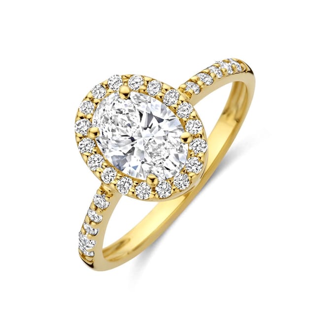 14K Geelgouden Ring met Lab Grown Diamant 1.40 ct 4035605 – G VS