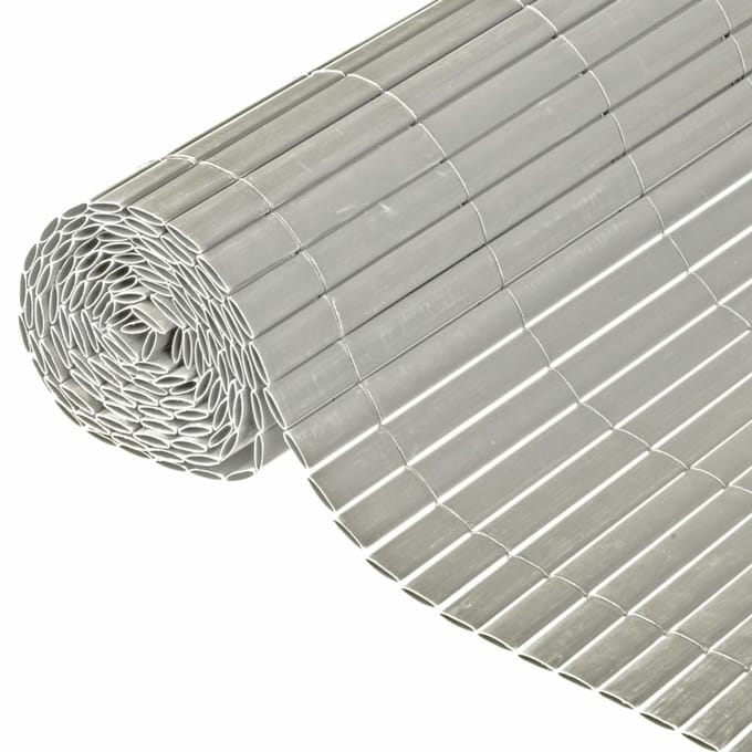 Nature - Tuinscherm - dubbelzijdig - 1.5 x 3m - PVC - wit - zeer goede afscherming