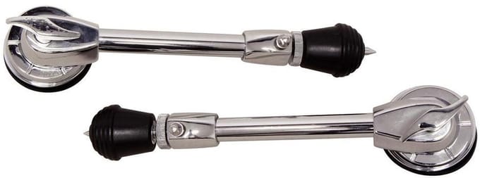 BASIX basDrum voet Chrome, Paar - Reserveonderdeel voor drum ketels