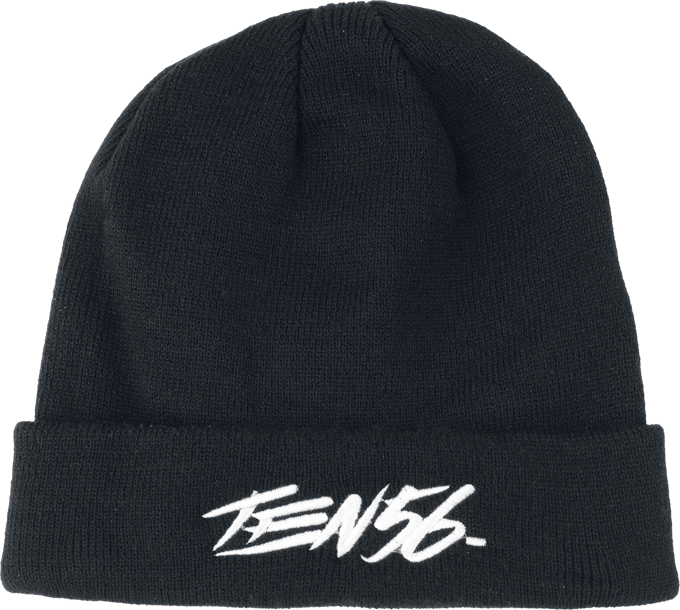 Ten56. Beanie - Logo - zwart