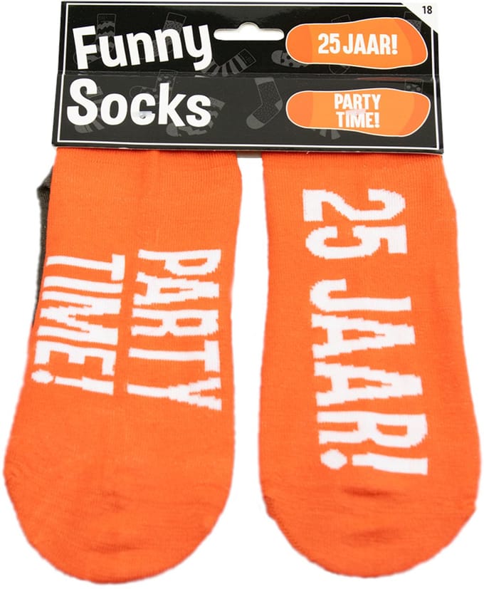 Paper Dreams Sokken Funny Socks 25 Jaar Katoen Taupe One-size