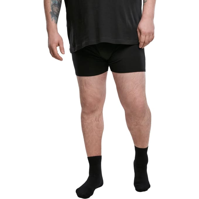 Urban Classics - 3Pack Boxershorts set - S - Grijs/Groen