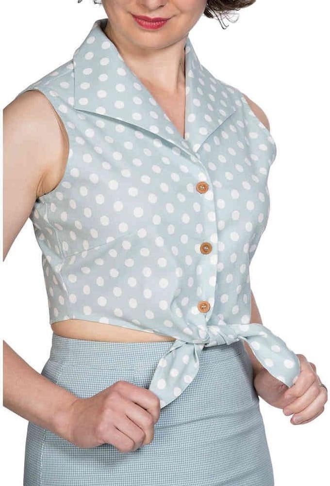 Dancing Days - POLKA BLOUSE Blouse - S - Groen