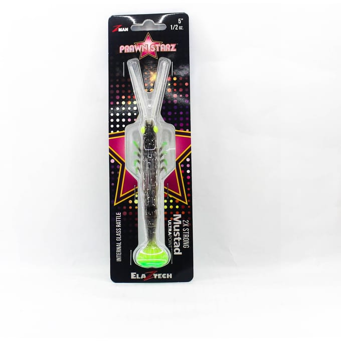 Zman Leurres Souples PrawnstarZ 5 Pouces Glow Chartreuse (9194) white