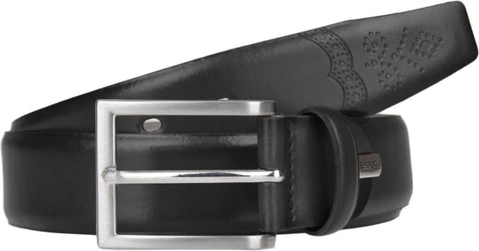 LLOYD Leren Riem Leather Belt W100 Black Zwart