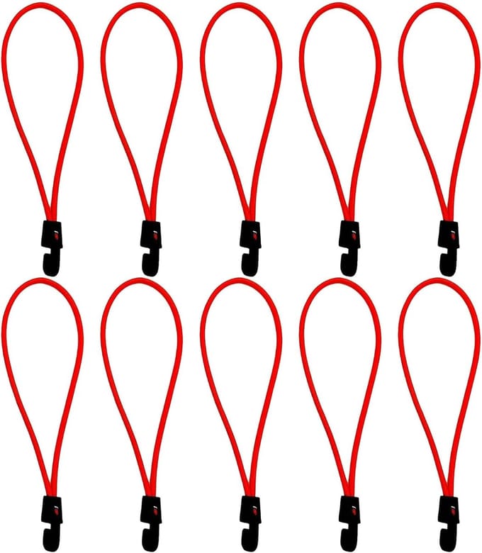 Bagagetafel Elastisch - Spanband Met Haak - Bagage Vastzetten - Verstelbare Lengte - Tot 1.5 Meter - Zwart