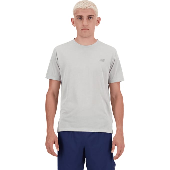 New Balance Rc Essential T-shirt Athletic Grey Größe: XL | Basic T-Shirts Outlet | Herren | Grau