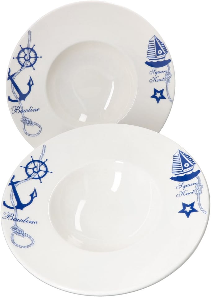Set van 2 pastaborden Navy Banquet Bonna - T690BNC28CK