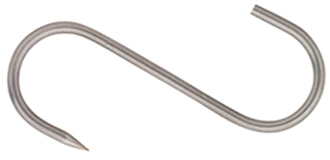 S-haak vleeshaak RVS – 4,0x80 mm