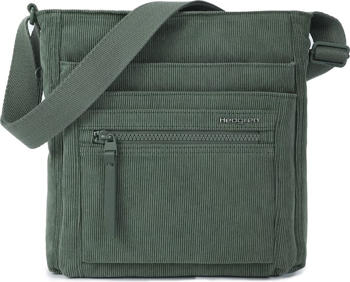 Hedgren Schoudertas Inner City Orva Crossover RFID Corduroy Duck Green Donkergroen