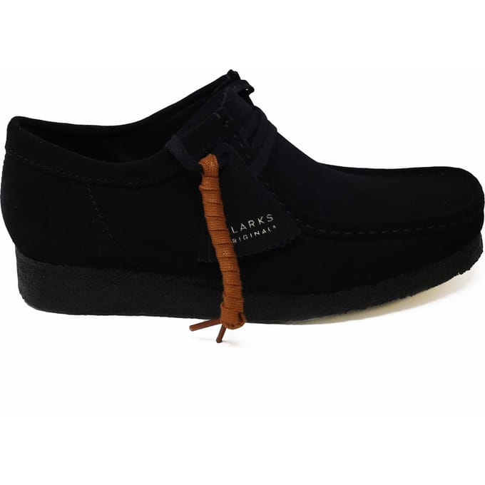 Clarks - Heren schoenen - Wallabee - G - black suede - maat 41