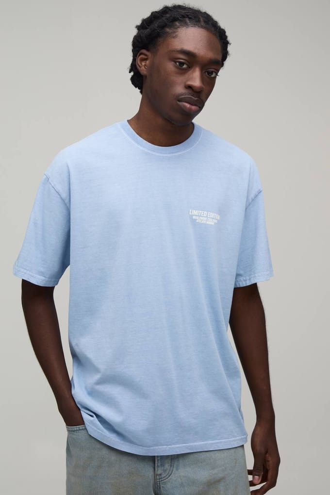 Oversized T-shirt Limited Edition | Dusty Blue | Size XS