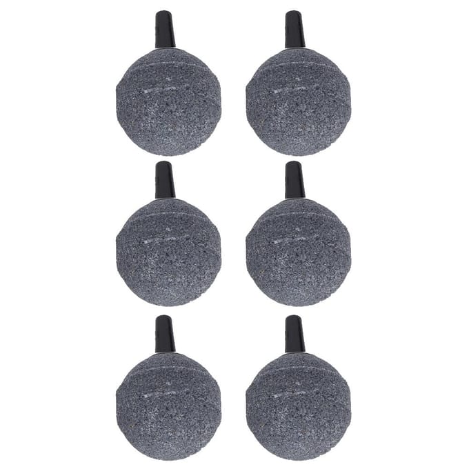 3 Zak Bubbel Diffuser Zandsteen Beluchting Luchtsteen 25mm voor Aquarium Vissenkommen Pomp gray