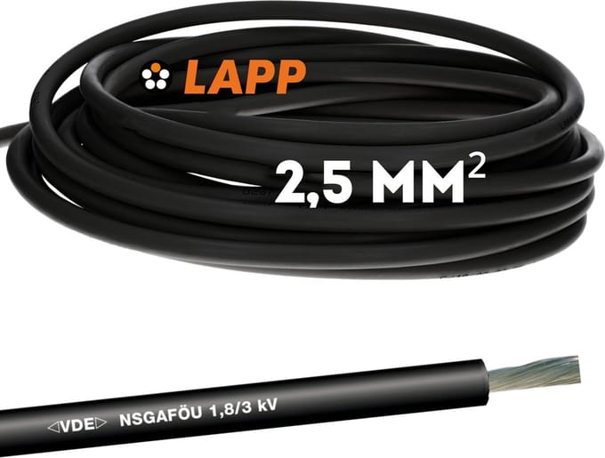 10m Lapp 1600301 NSGAFÖU 1,8/3kV 1x2,5
