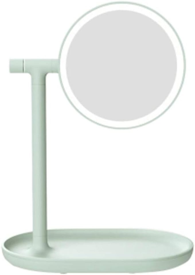 Make-up Spiegel - Verlichte Spiegel - Dagelijkse Verzorging - Dubbelzijdig HD - 24 cm Hoog - Groen