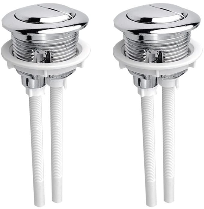 Dailygoods - 2 Stuks Universele Wc-Spoelknoppen voor Dubbele Spoeling