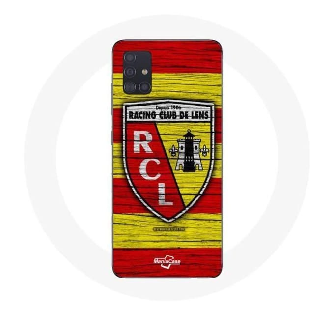 Coque - Maniacase - Samsung Galaxy A71 - Rcl lens original - Jaune et rouge - Souple noir