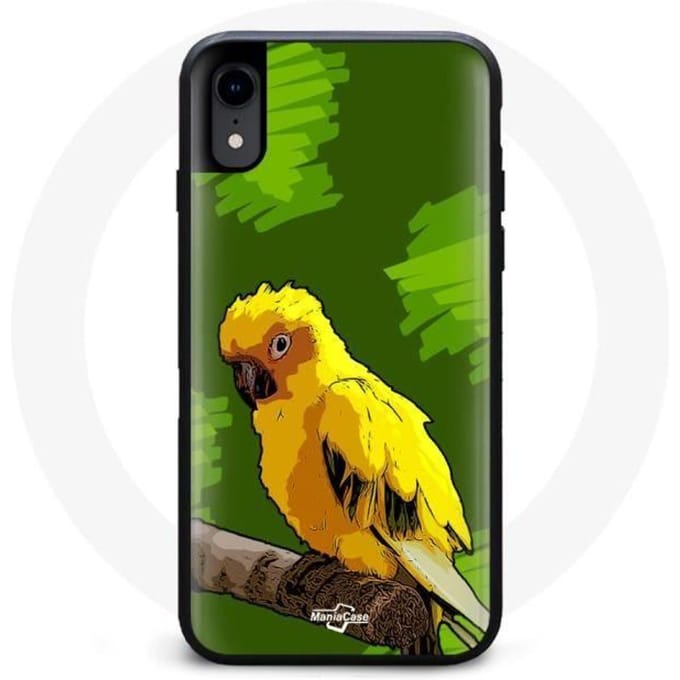 Coque Iphone X Perruche Jaune