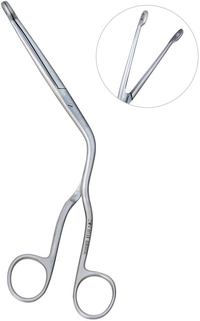 Belux Surgical Instruments / Magill Forceps 25 cm – Gebogen, Roestvrij Staal