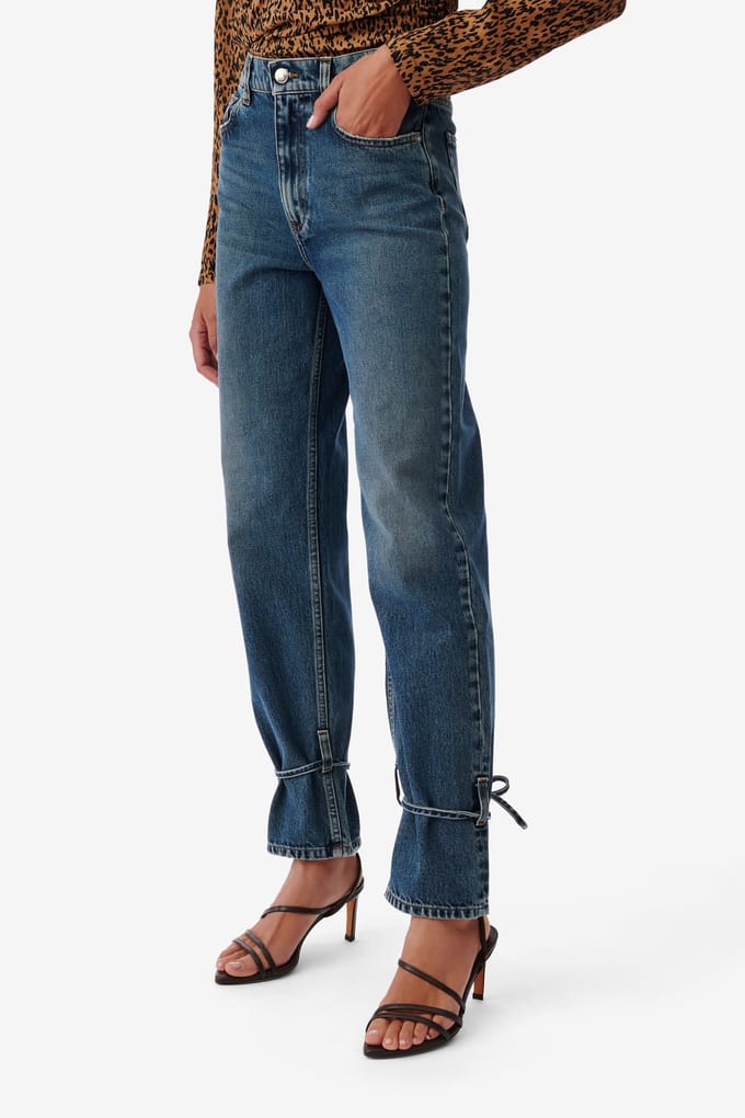 IRO Paris Troy Trouser Authentic Blue Denim Taglia: W25 | Jeans straight fit Outlet | Donna | Blu
