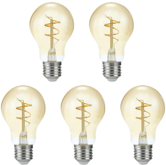 SPL E27 LED Lamp 4.2W Dimbaar - CRI 90 - Goud - Extra Warm Wit - LED Filament - Amber - Vervangt 40W - 5 Stuks