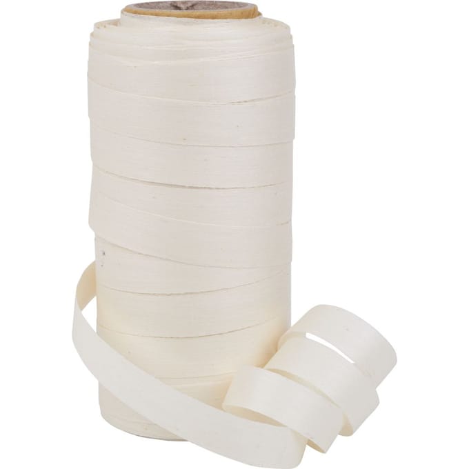 Katoen gestreept lint "Cottonfield", 10 mm - Créme