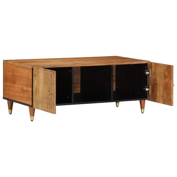 vidaXL - Salontafel - 100x54x40 - cm - massief - mangohout