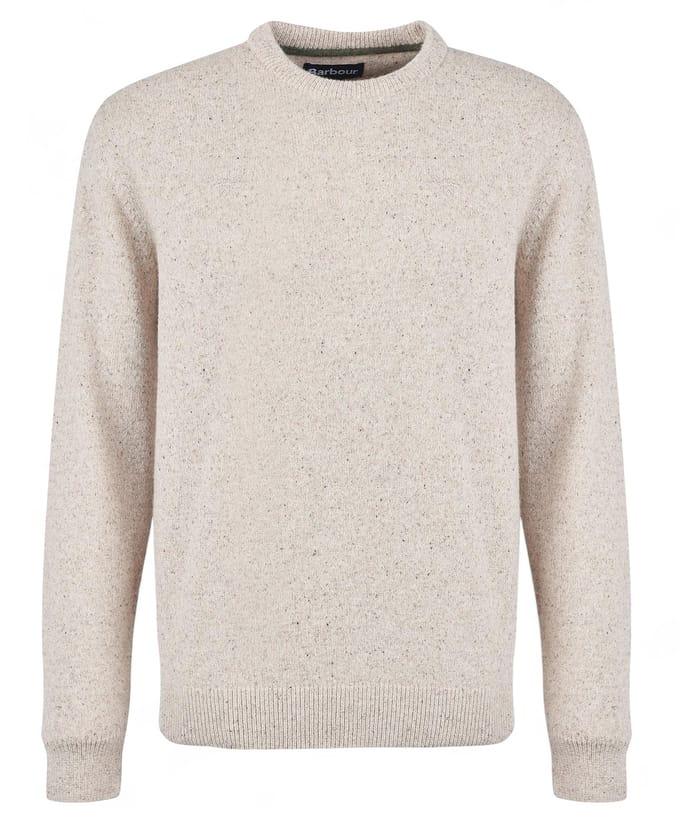 Barbour Trui Lamswol Beige - Maat XL - Heren