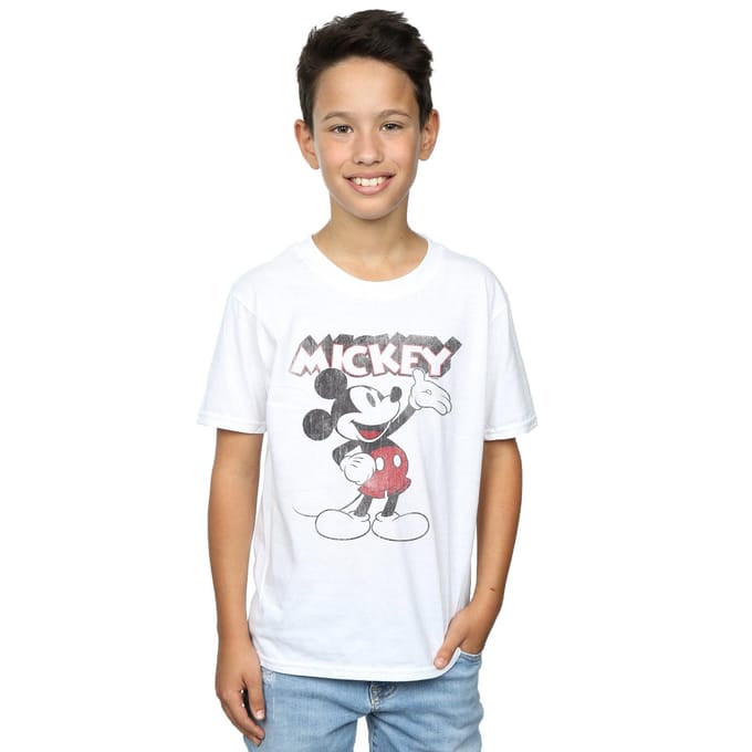 Disney Jongens Mickey Mouse Presents T-shirt (Wit)