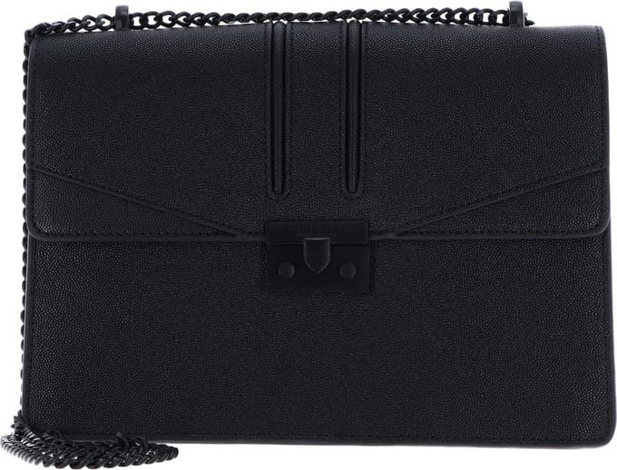 SEIDENFELT MANUFAKTUR Avondtas Schoudertas Roros Big Black / Black Zwart