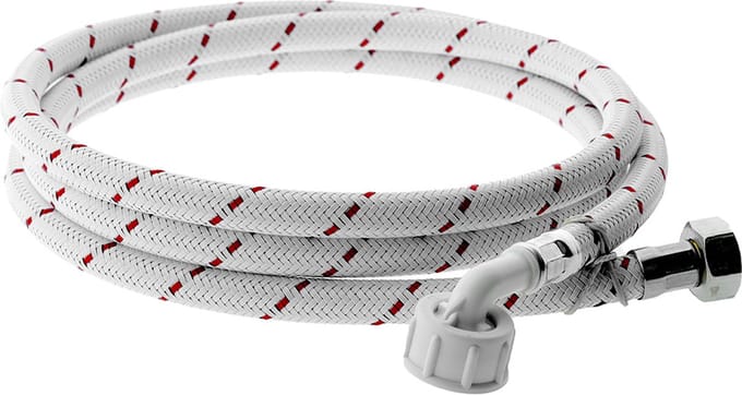 Nylon aanvoerslang 2m wit