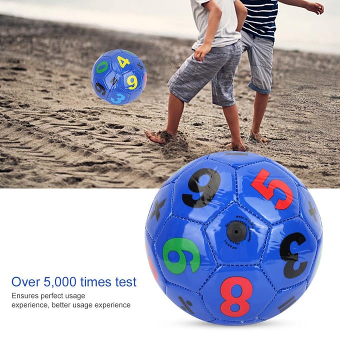 Kinderen Buitensport Voetbal Voetbal Maat 2 Oefening Sportuitrusting(Paars Nummer) blue