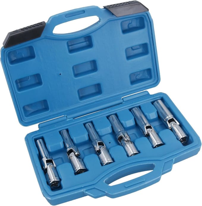 Bougiesleutel Set 6 Delen Flexibel 3/8" Aandrijving