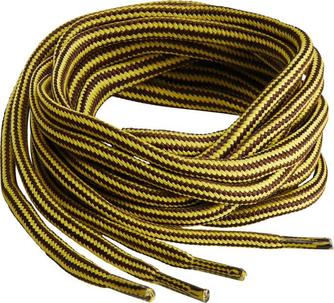Springyard Boot 5.0 mm - veters rond - geel/bruin - 90cm - polyester - 1 paar