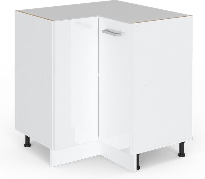 Vicco R-Line Hoekkast – 75.6 cm zonder werkblad Wit Hoogglans