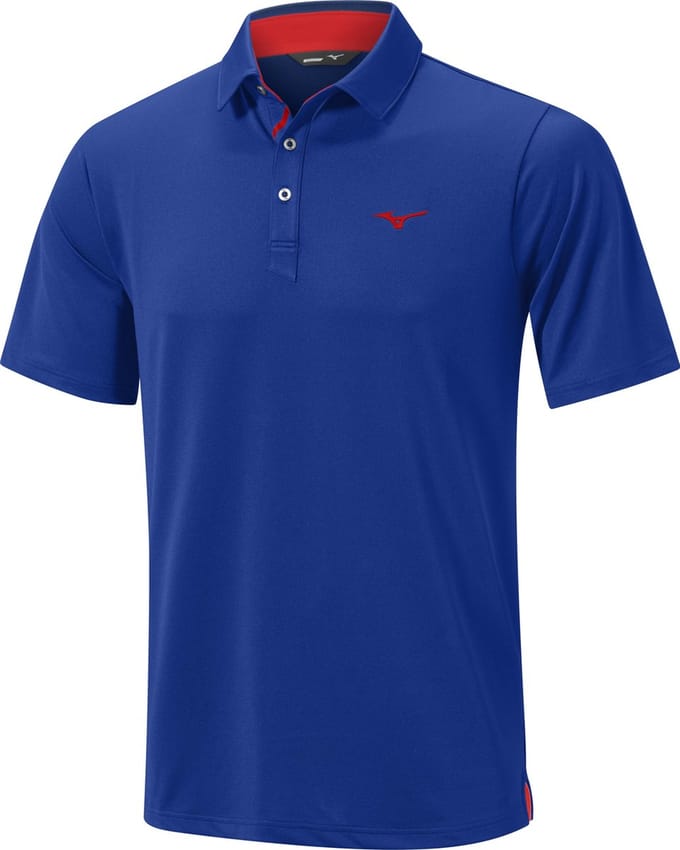 Mizuno golfpolo Quick Dry - blauw - maat XL
