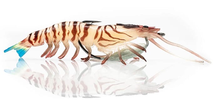 Chasebaits Flick Prawn Heavy 95 mm 7 gram Zinkend Kunstaas 02 (8381)