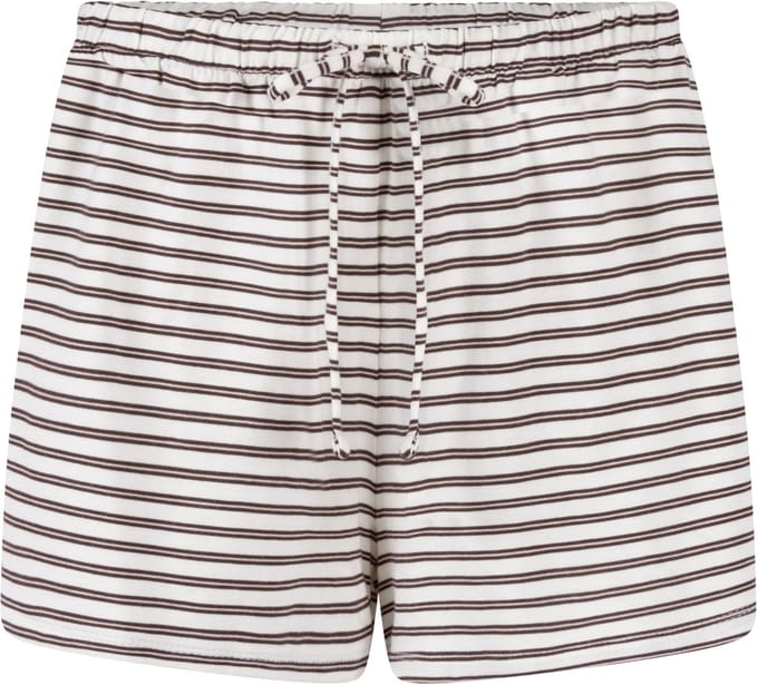Hunkemöller Pyjama Shorts Striped Jersey Wit
