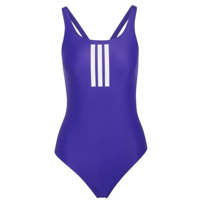 Adidas Performance 3-Stripes V-Back Badpak - Dames - Paars