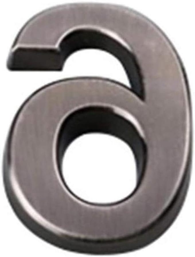 Huisnummer Plaat - Deur Adres - Huis Herkenning - Modern Design - 5cm Hoog - Zilver