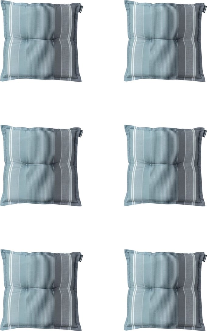 Madison - Zitkussen - Universeel - 6 st - 50x50cm - Stef Grey - Grijs