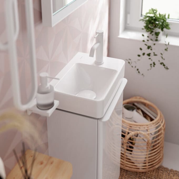 hansgrohe Tecturis S - Wastafelkraan - Ééngreeps bediening - CoolStart energiebesparend - Met trekwaste - 80mm maat - Brushed Bronze